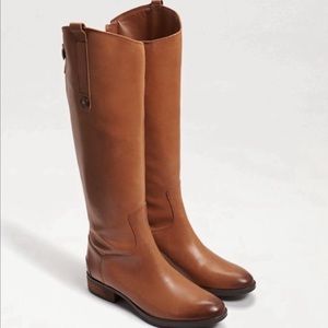 Sam Edelman Penny Leather Riding Boots Size 7.5 WC Whiskey